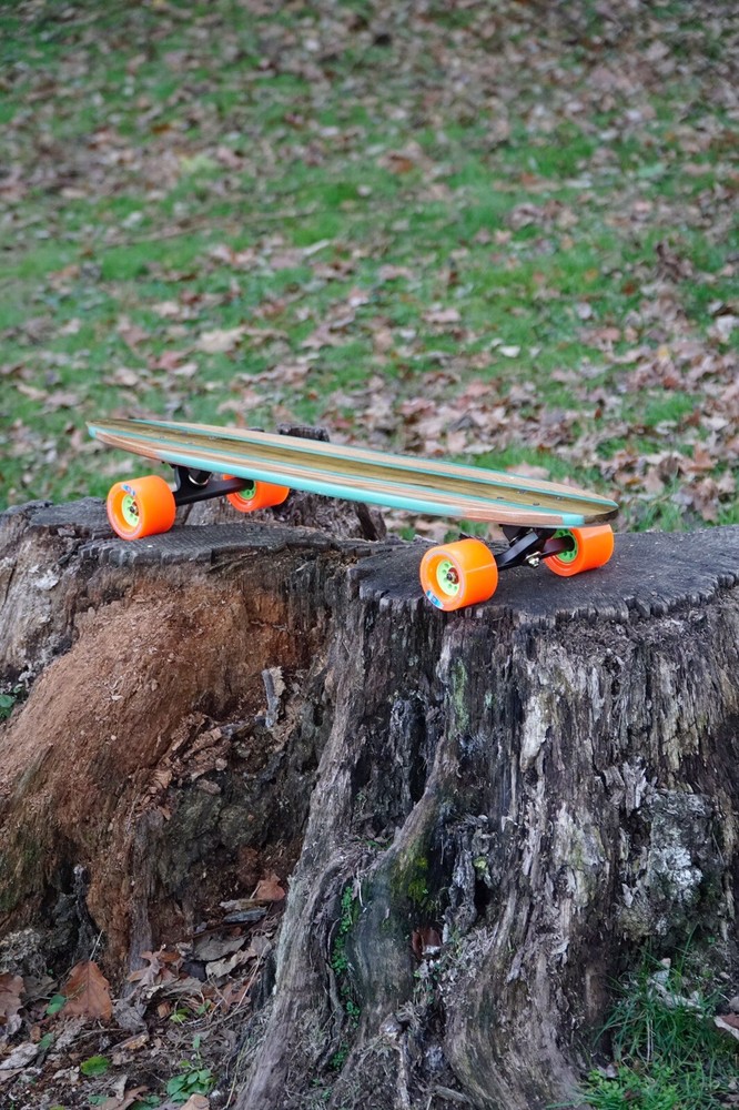 Handmade Custom Epoxy Oak Longboard