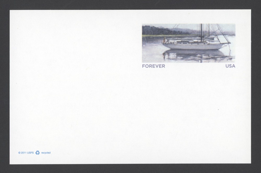 2012 Scott #UX627 Sailboat, Postal Card MNH