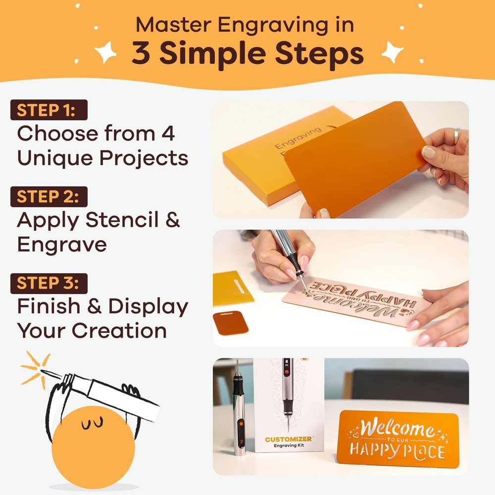 Resparked Customizer™ Special Edition Engraving Kit – DIY Starter Set with...