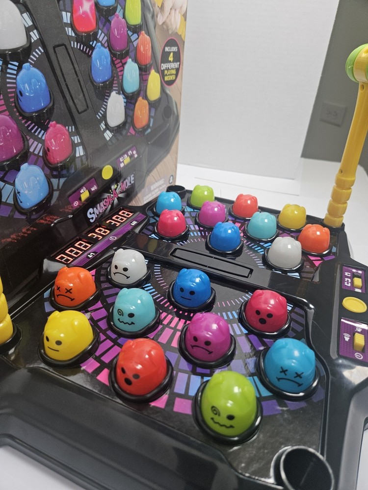Electronic Arcade Smash-A-Mole By Ambassador Games 4 Different Playing Modes NEW