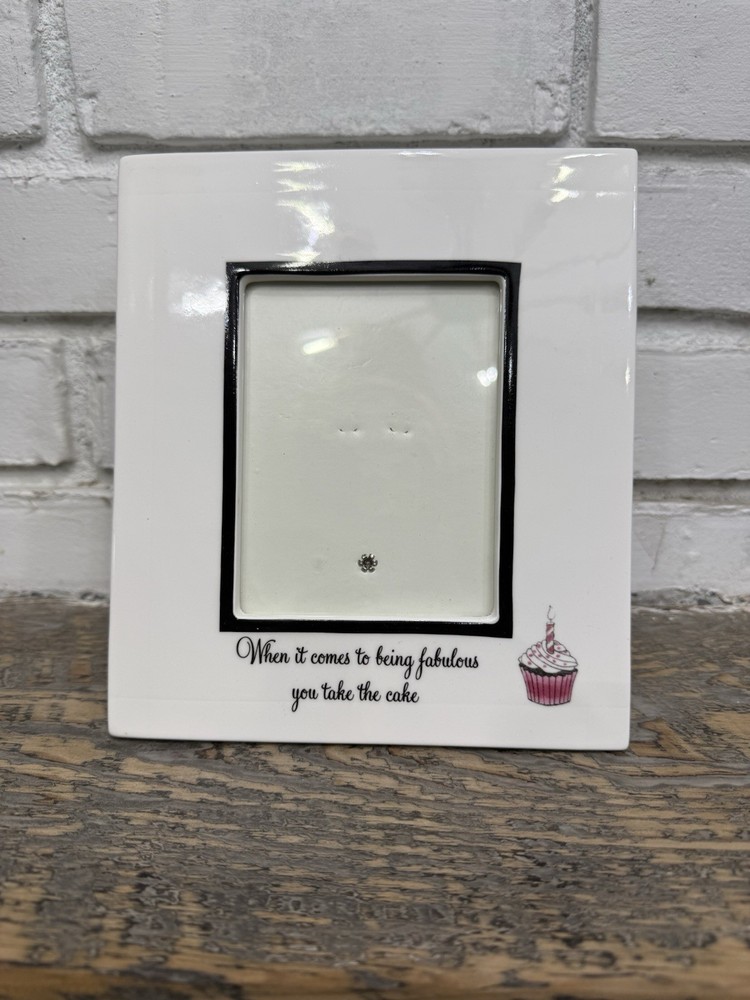 Lenox Wit Wisdom Ceramic Photo Frame Cupcakes