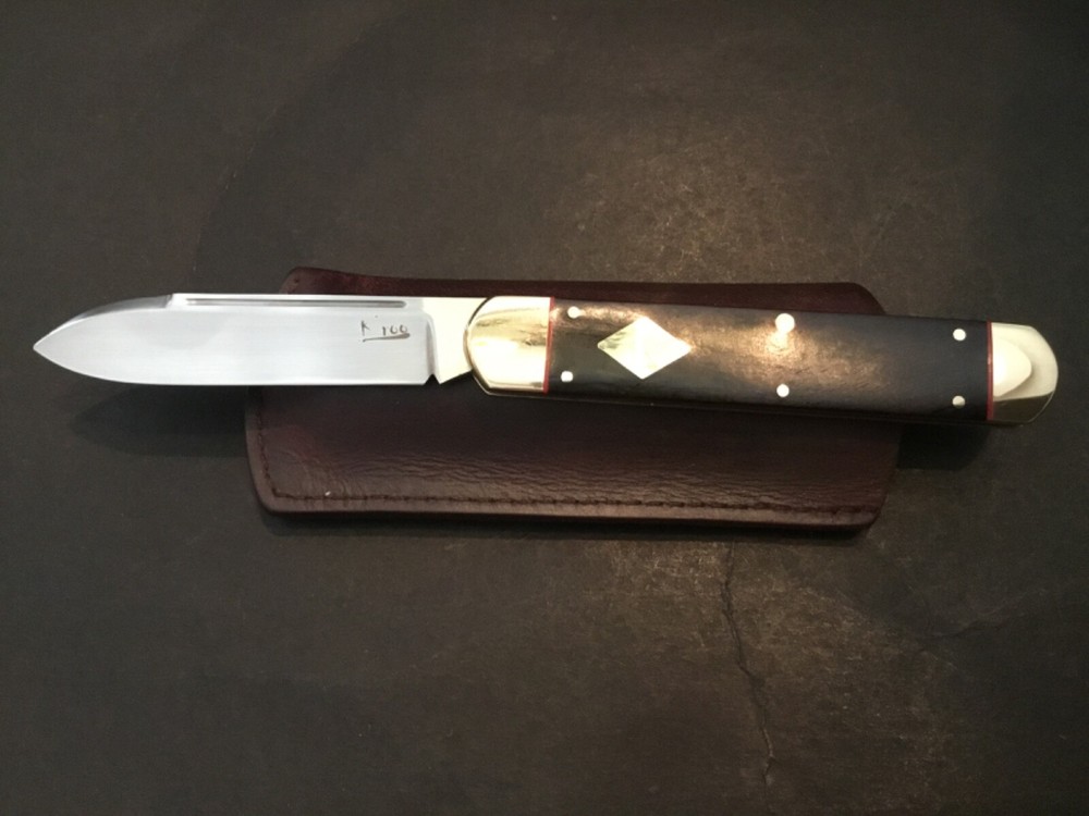 Custom K'Roo Willem O'Kelly Upscale Slipjoint Folder Folding Knife