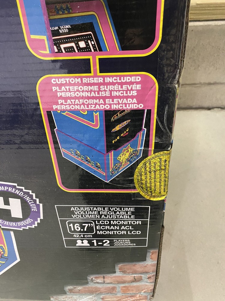 🕹️Arcade1up Ms. Pac-Man Arcade Machine With (4) Video Games + Riser🕹️
