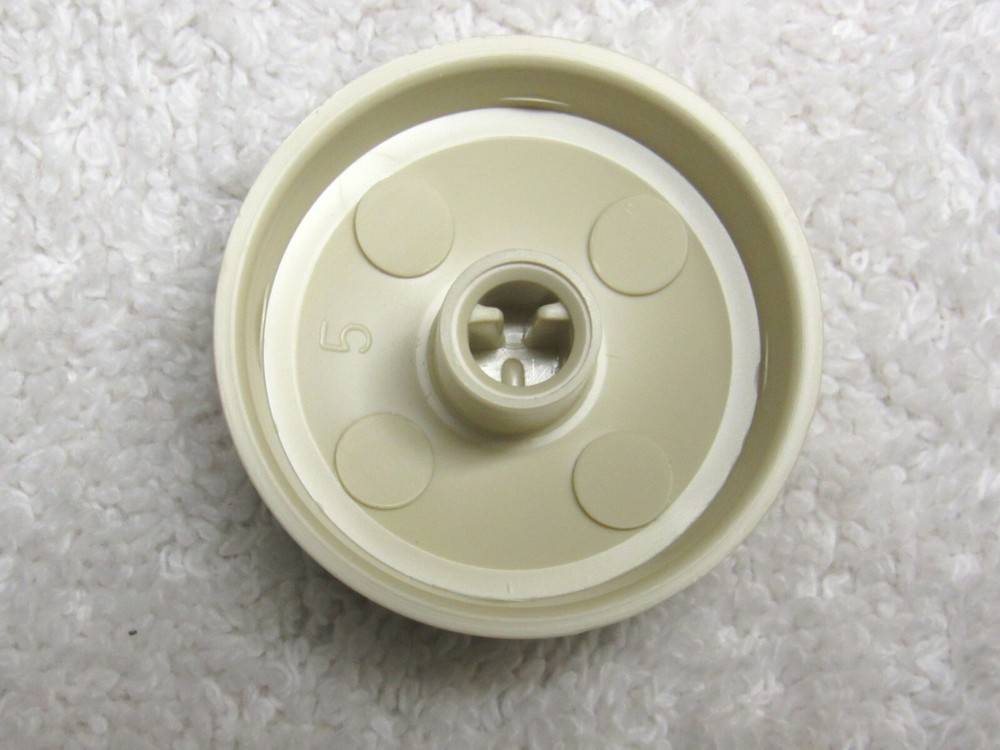 (2) Ivory D-Shaft 38X13 Leviton Knobs for Volume Control Russound, M&S, etc