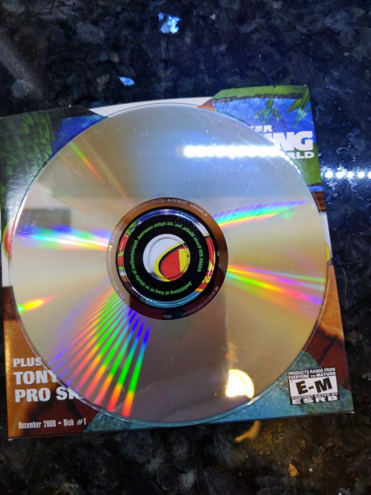 Computer Gaming World Dec. Disk #1 Frogger 2,Tony Hawk 2,Pac-Man Adv. PC CD ROM