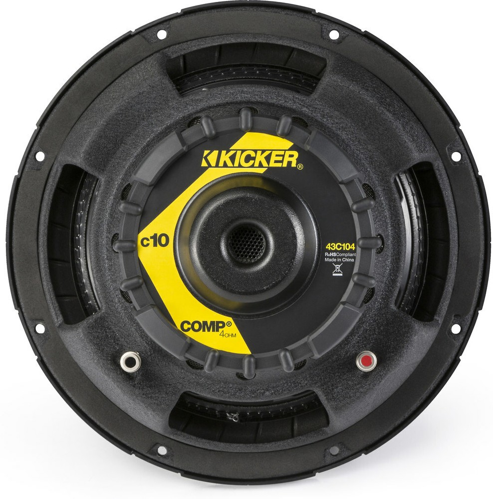 Kicker 43C104 10" 4-ohm Component Subwoofer