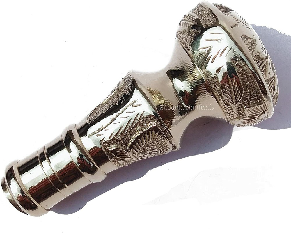 Nauticals Embossed Solid Brass Beautiful Designer knob for Walking Stick Handle