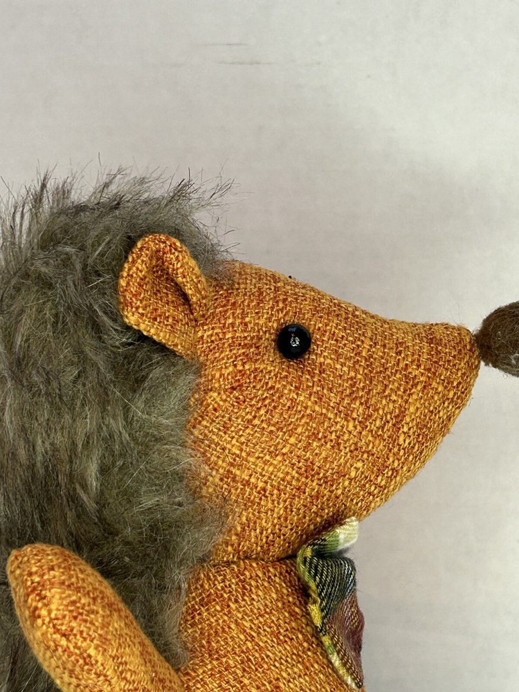 Fall Decor Hedgehog Thanksgiving Stuffed Weighted Bottom 9”