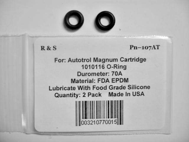 2 Autotrol 1010116 Magnum Cartridge O-Rings / R&S 107AT / FDA EPDM Material