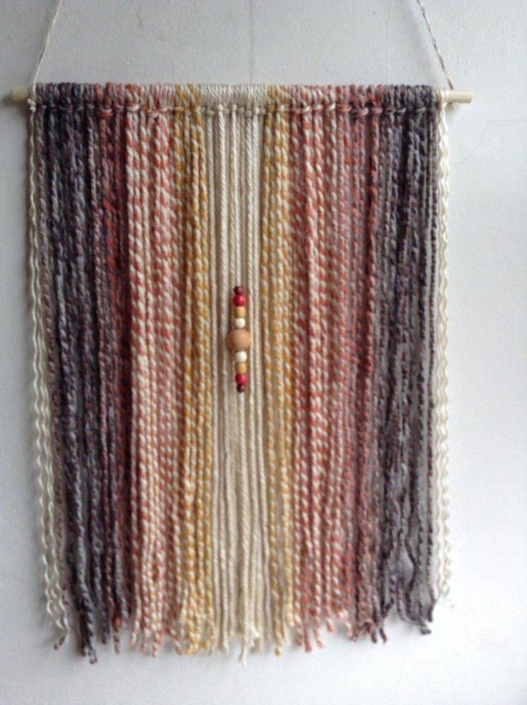 boho yarn wall hanging  Home Decore  handmade .