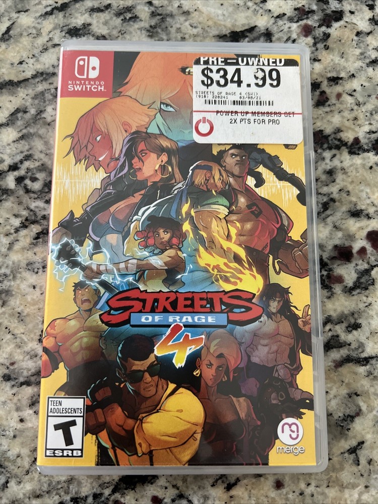 Streets of Rage 4 Nintendo Switch Case Only - Empty Replacement Case Fast Ship