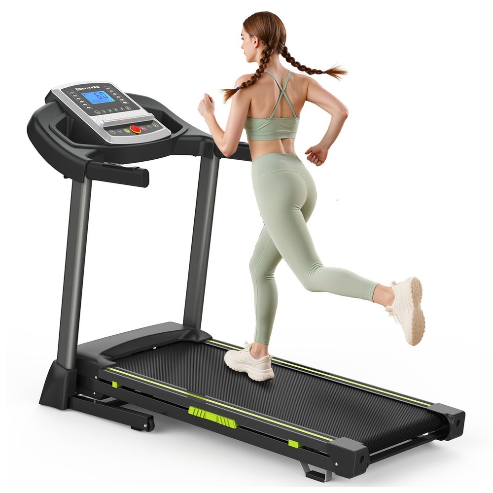 Multi-Functional LED Display Folding Treadmill With APP Tracking 4% Incline