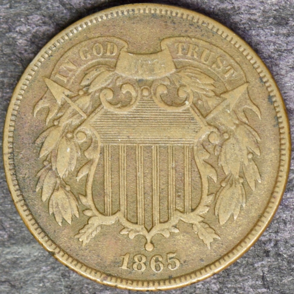 1865 2C Two Cent Piece - ✪COINGIANTS✪