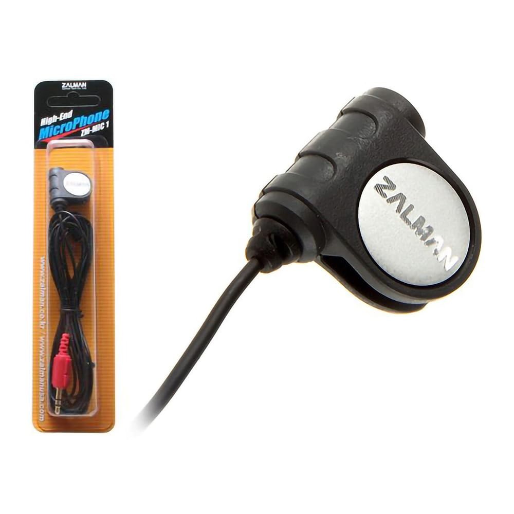 ZM-MIC1 High Sensitivity Headphone Microphone with Mini Clip, Computer PC Str...