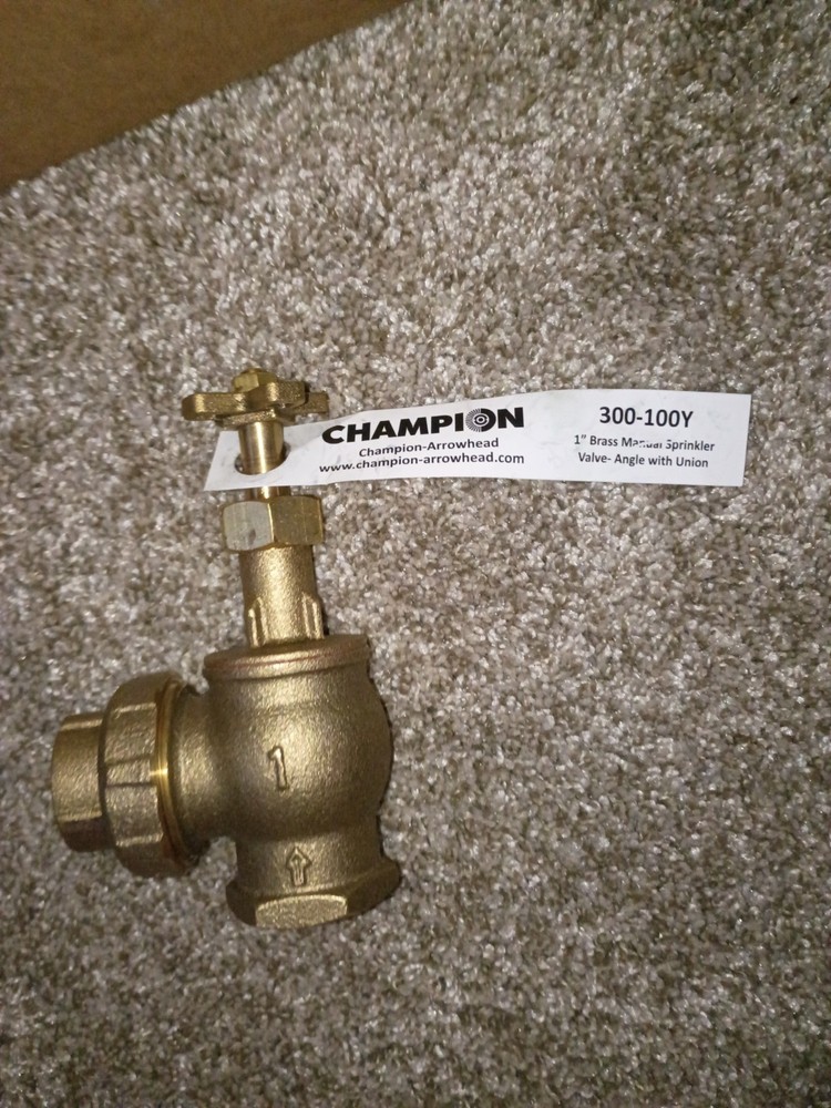 1 Angle Valve With Union Brass
