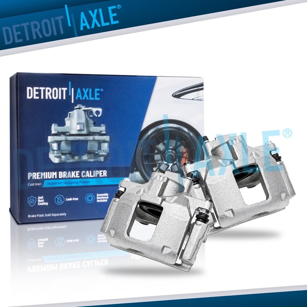 Pair Front Disc Brake Calipers w/ Bracket for 2009 2010 2011 2012 Dodge Journey