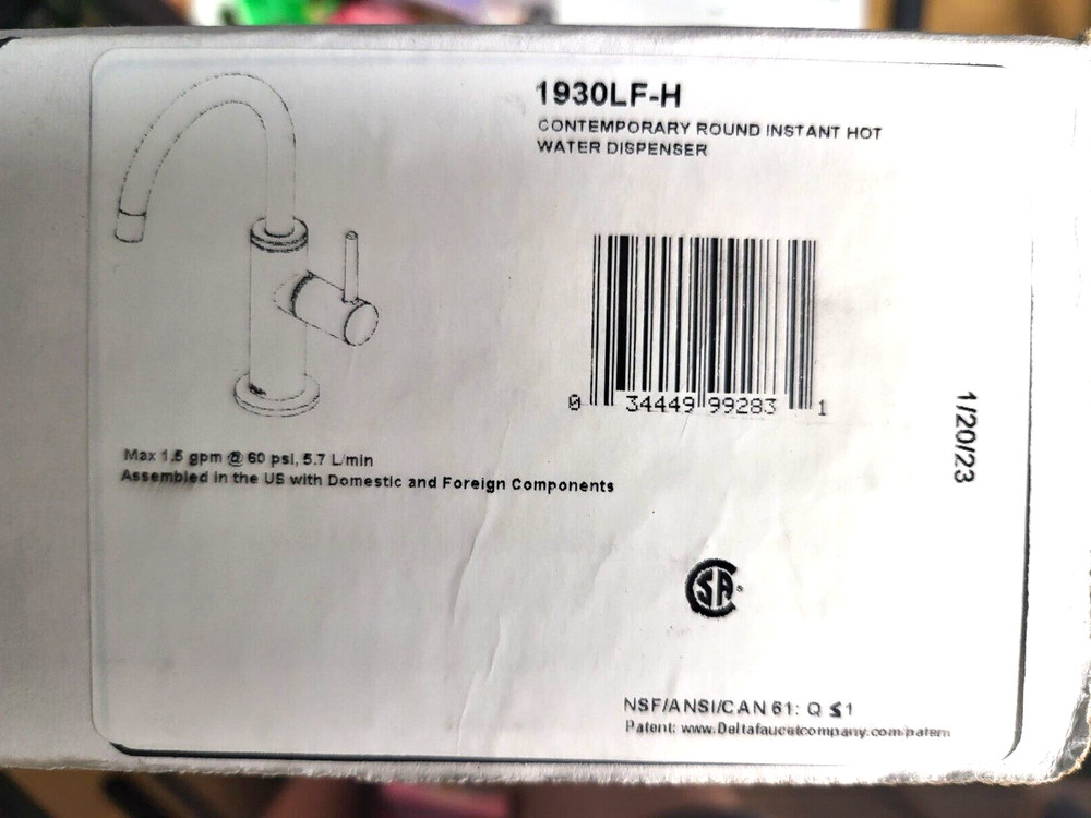 Delta Chrome Instant Hot Deck-mount Water Dispenser