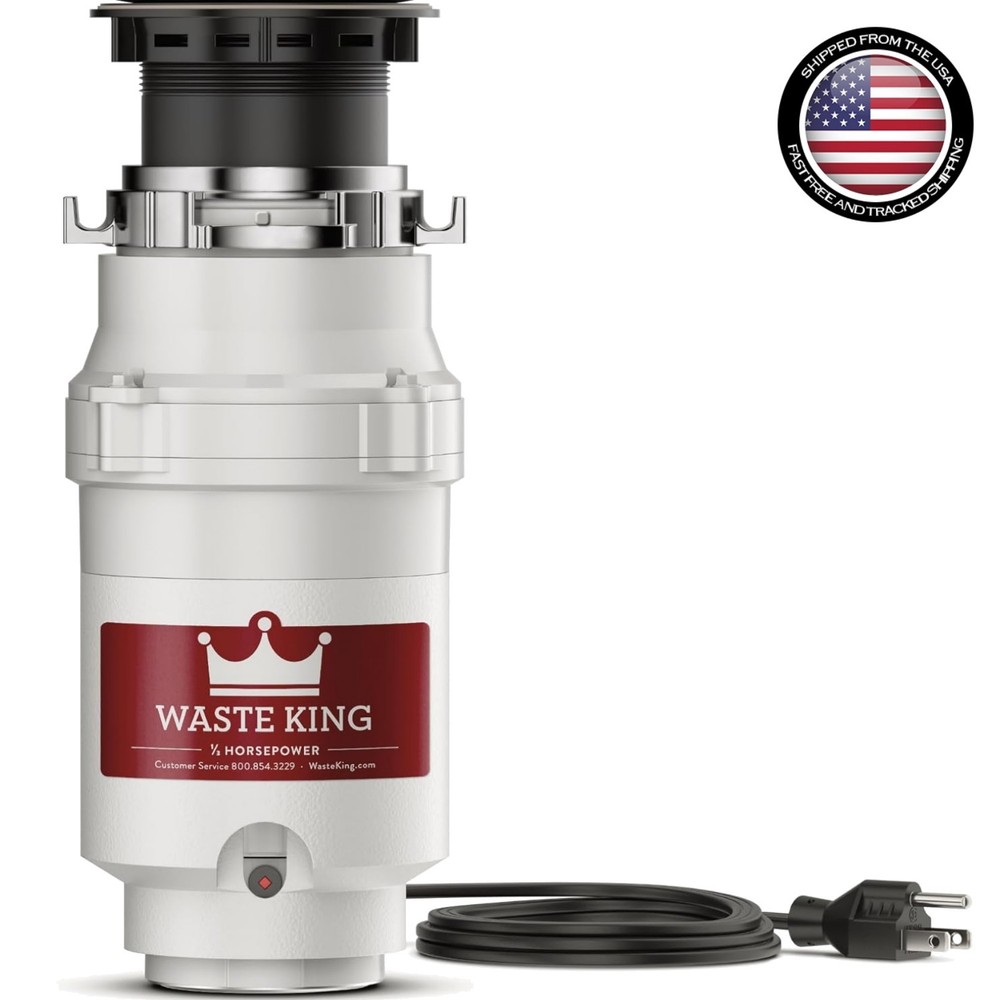 Waste King 1/3 HP Continuous Feed Garbage Disposal – Efficient & Compact Design