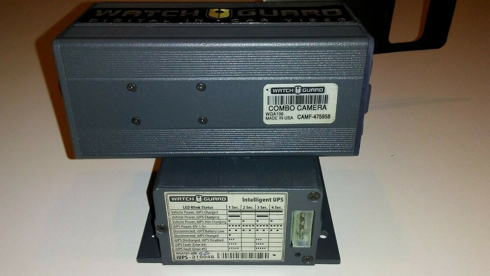 Watch Guard Digital In Car Video System | Untested AS IS