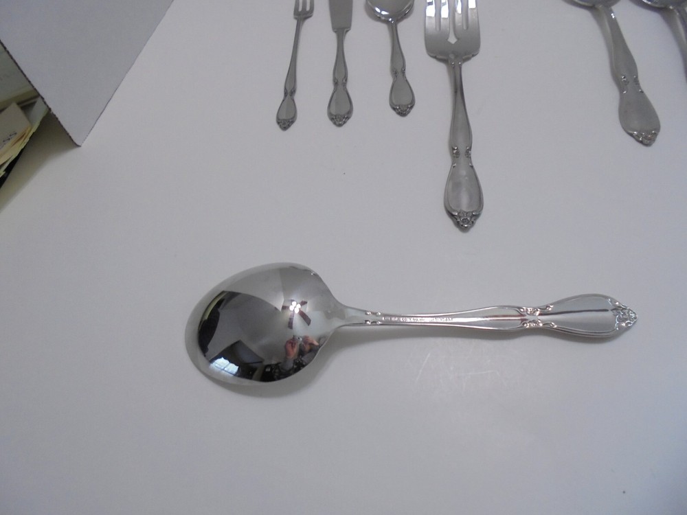 7 Oneida Community Stainless Chatelaine Serving Pieces