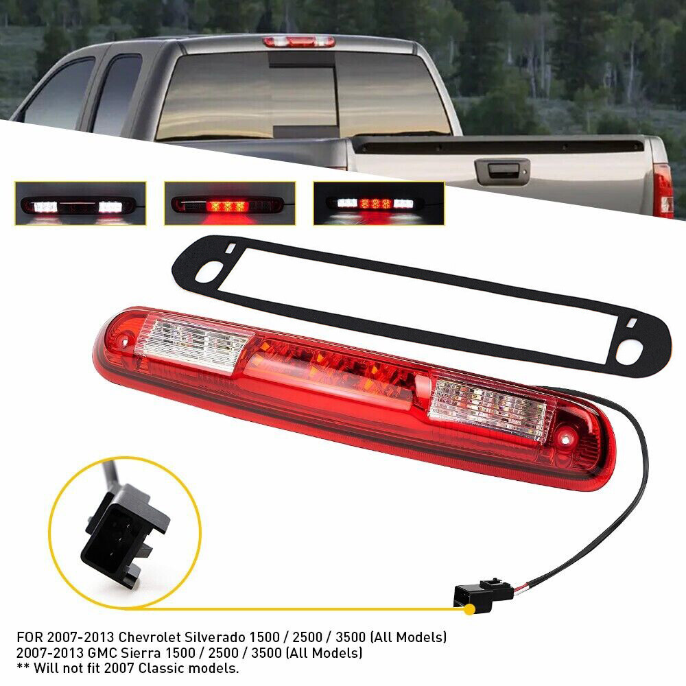 For 2007-2013 Chevy Silverado Sierra 1500/2500 LED Third Brake Light Cargo Lamp