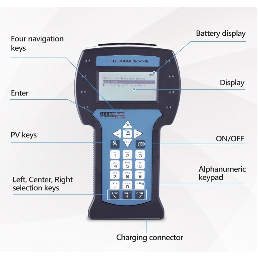 Hand-held Field Communicator Hart 475 Protocol Smart Transmitter for Calibration