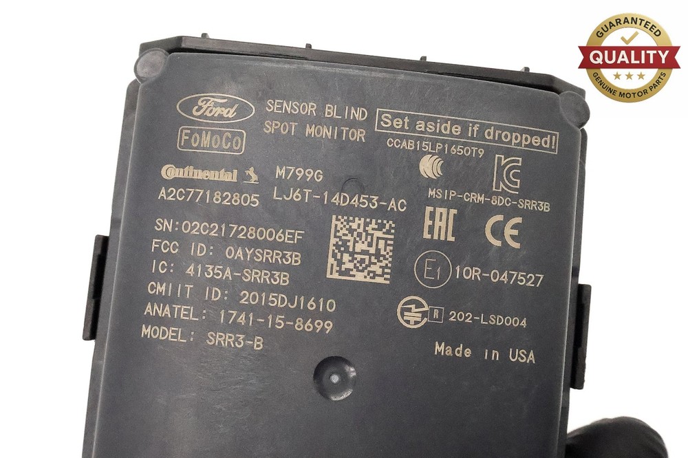2020 - 2022 FORD ESCAPE REAR RIGHT BLIND SPOT RADAR SENSOR MODULE W/ BRACKET OEM