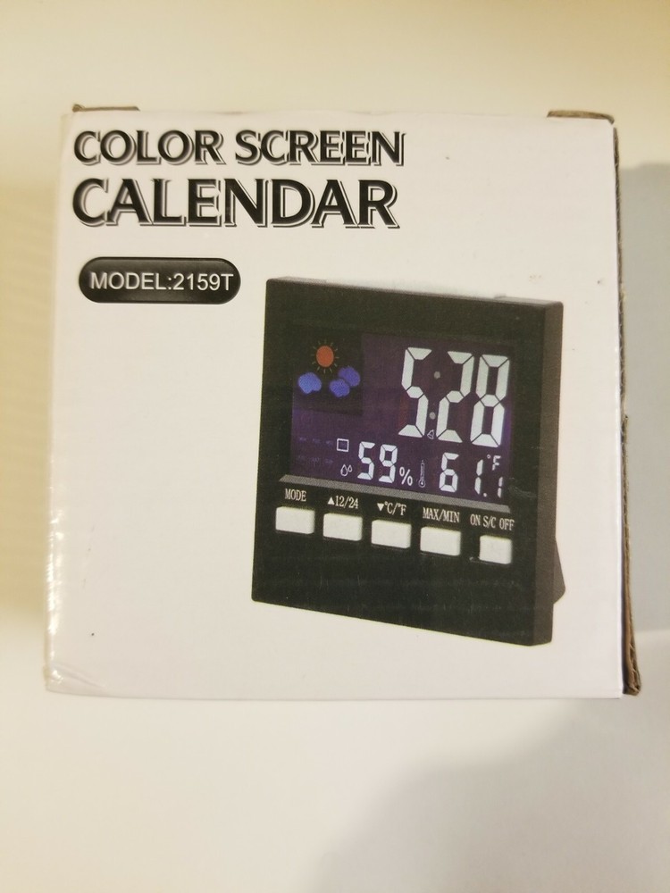 Digital Clock color screen calendar