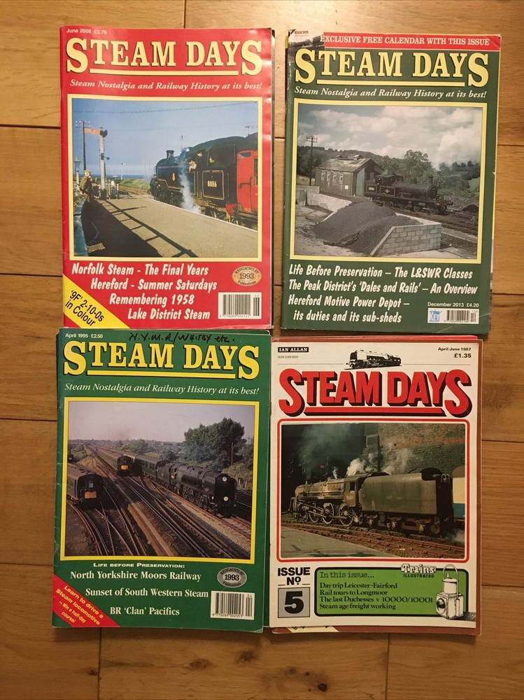 STEAM DAYS MAGAZINE Various Issues 1987 - 2015 (Specify issue required)