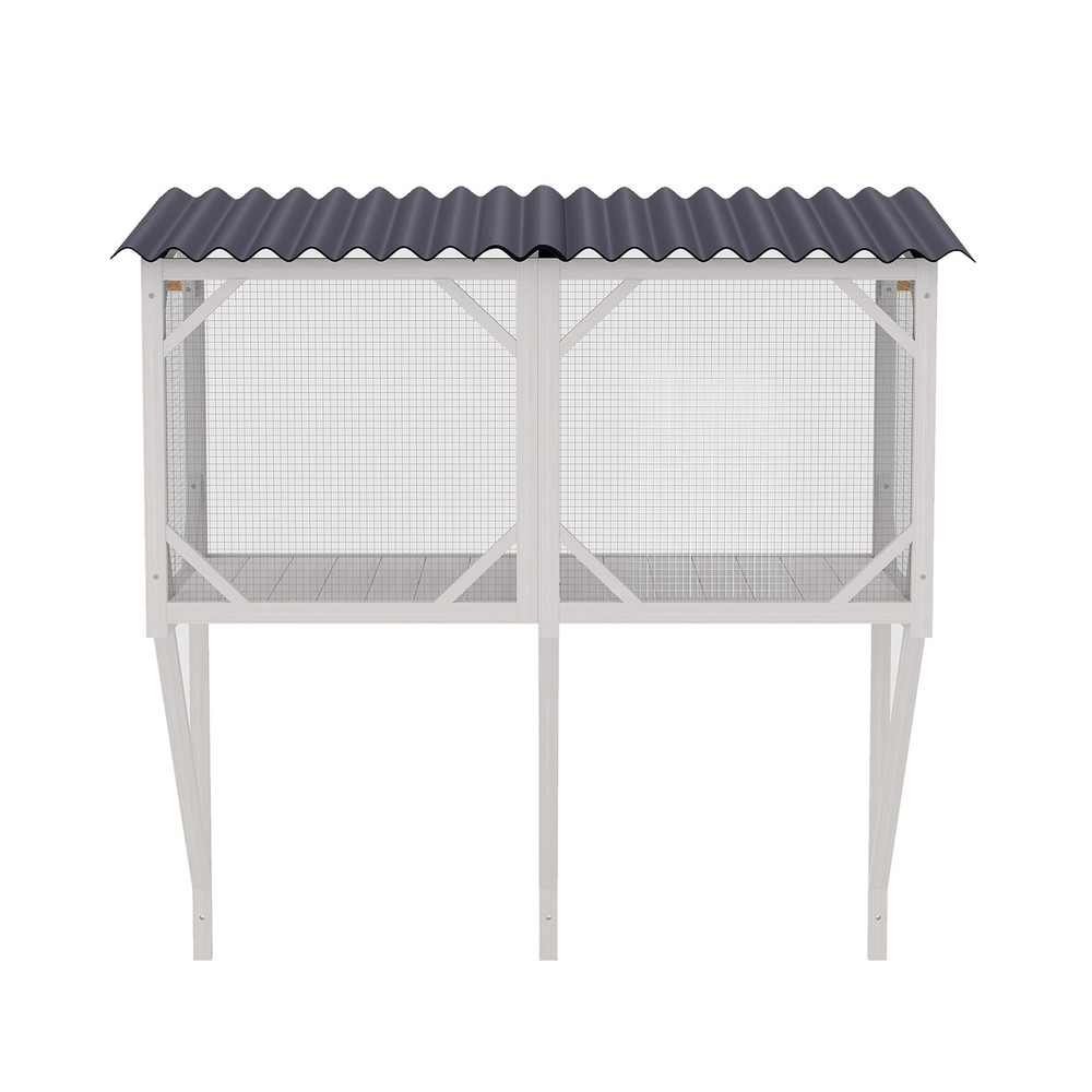 Cat Window Box,43.3"Catio Outdoor Cat Enclosure for Sunbathing,Napping & Viewing