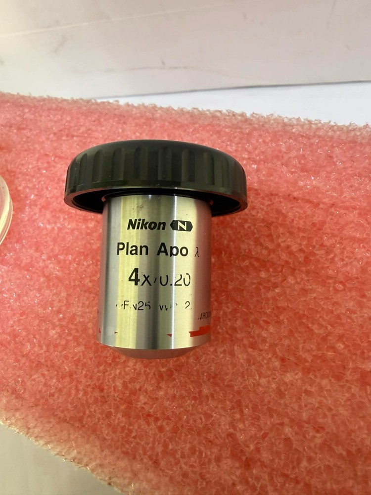 Nikon Microscope Objective Plan Apo Lambda λ 4X/0.20 OFN25 CFI Eclipse ∞/- M25