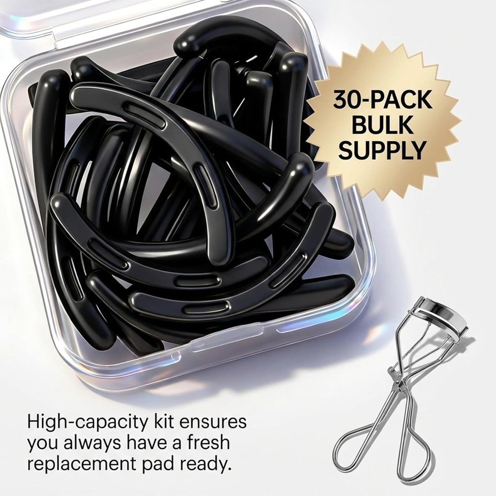 30Pack Compatible for Eyelash Curler Refill Pads, Compatible