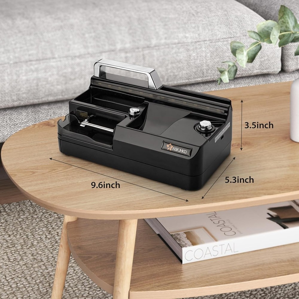 Electric Cigarette Rolling Machine, Automatic Cones Loader, Mini Portable Pre...