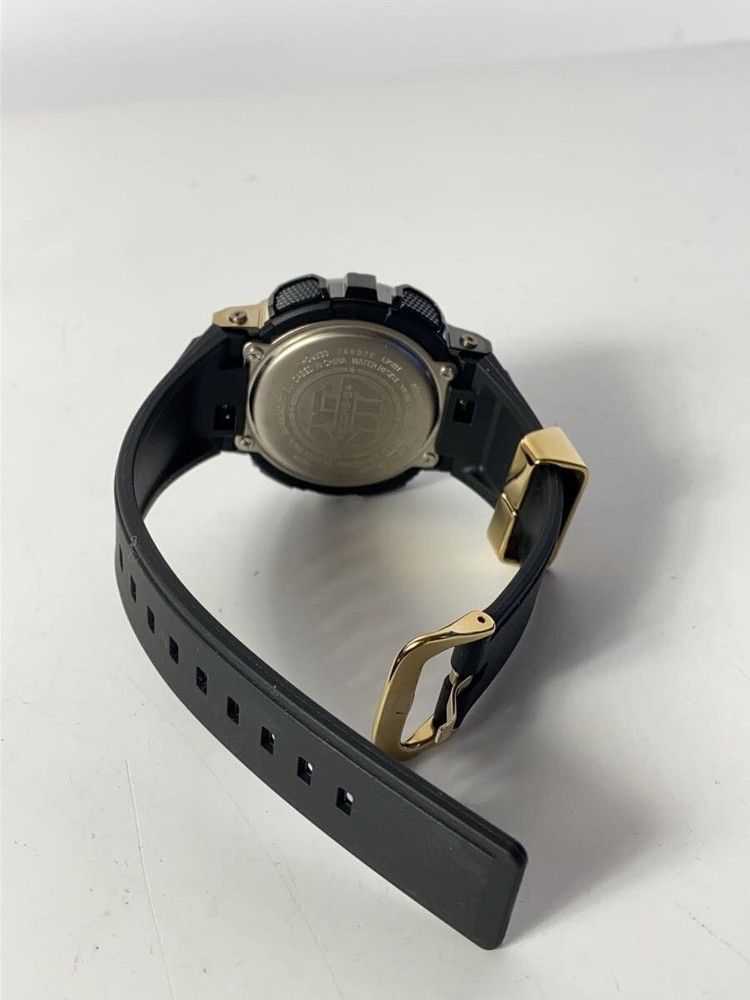 CASIO Quartz Watch G SHOCK Digital Analog Rubber GLD BLK SS