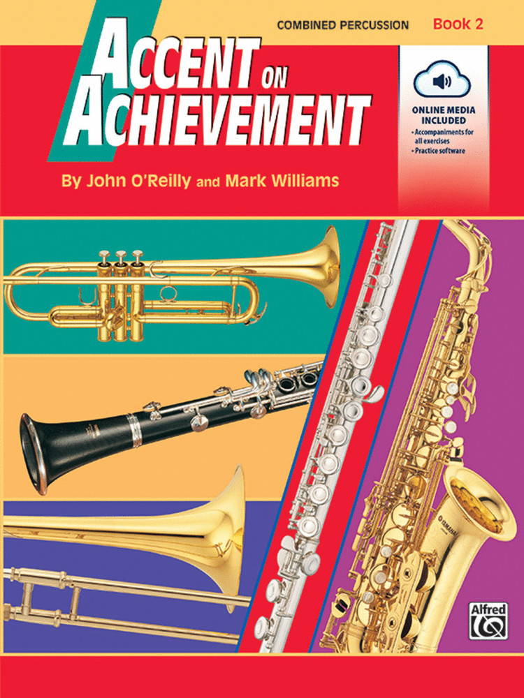 "Accent on Achievement" Combined Percussion Book 2 Includes Interactive CD NEW