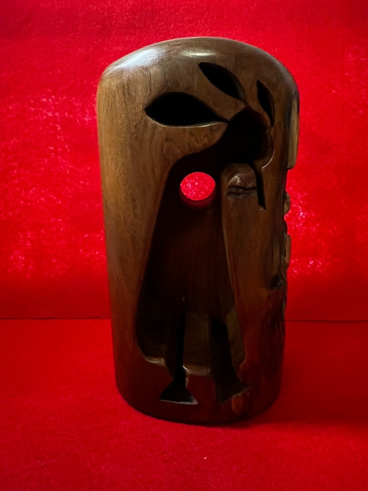 Kokopelli Mesquite Wood Stash/Trinket Box