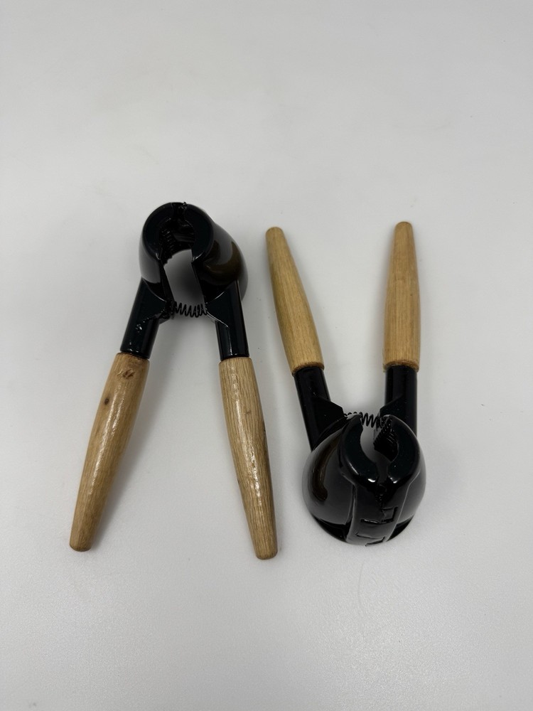 Nut Shell Cracker Tools (2) SUPER Nutcracker Handheld Pecans Walnuts Christmas