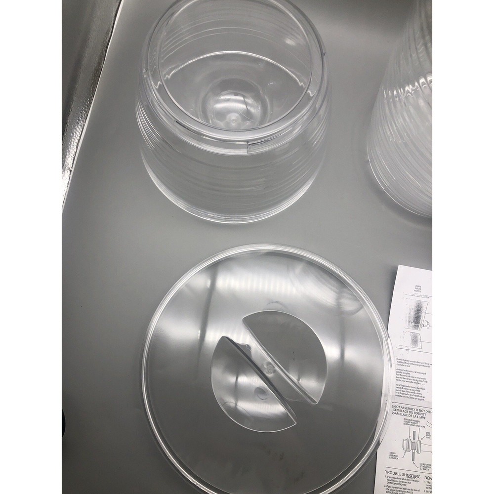 CreativeWare BEV03 Clear 2.5-Gallon Bark Beverage Dispenser Open Box *READ