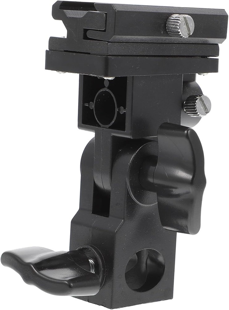 Adjustable Light Stand Adapter w/ Umbrella Holder Versatile Flash Light Bracket