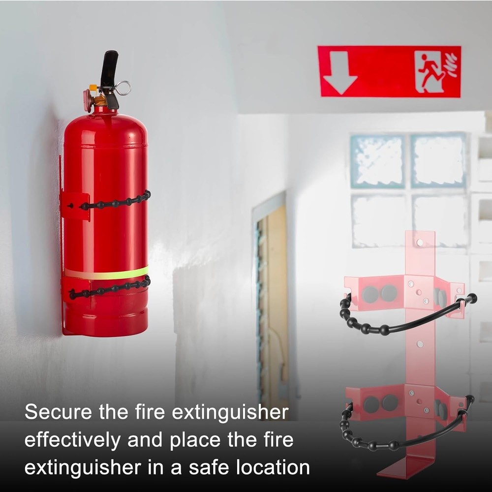 4 Pack Fire Extinguisher Straps 10lb Rubber Mount Bracket Holder