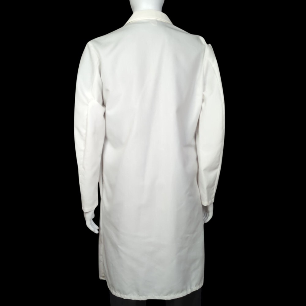 Red Kap "Microsoft Hands-On Lab" White Lab Coat, Men's 48 Regular