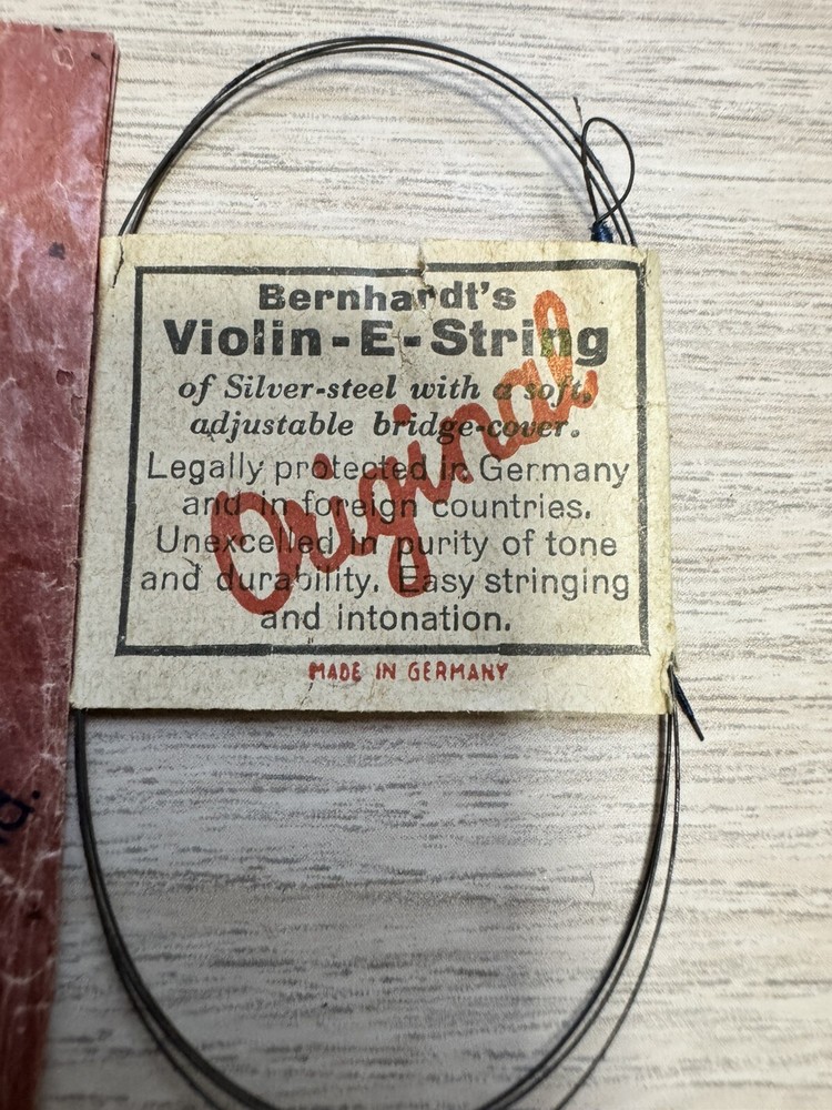 Vintage Bernhardt's Silver Steel Violin-E String - New