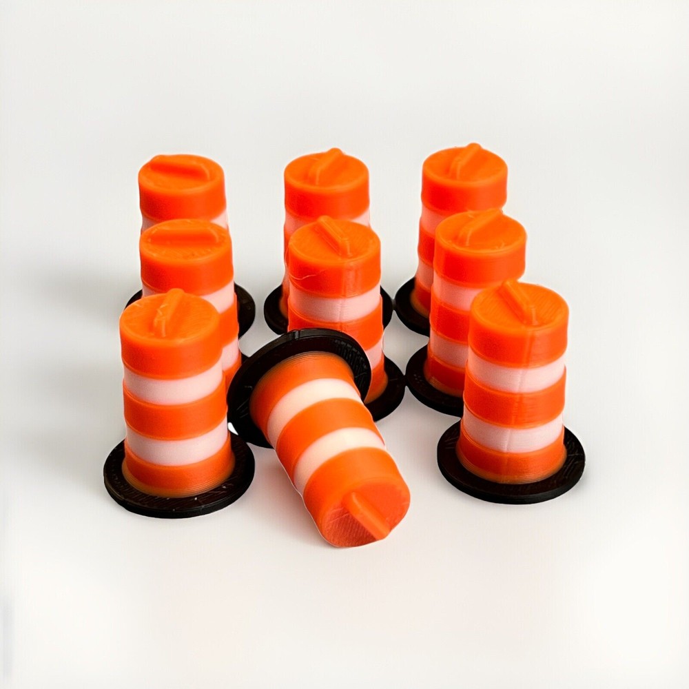 Trafic Safety Drum Scale Model 1/50 12 Pack