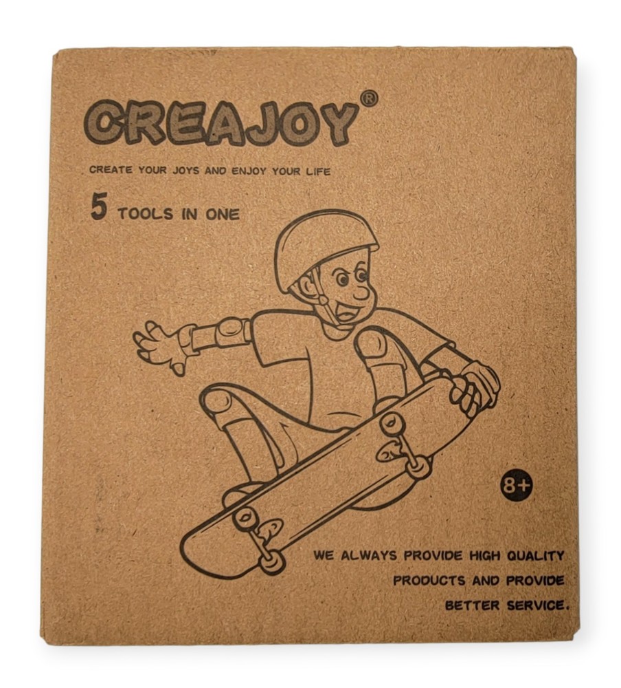 CREAJOY 5 Tools-in-One Skate Multi-Function Portable Skateboard Accessory