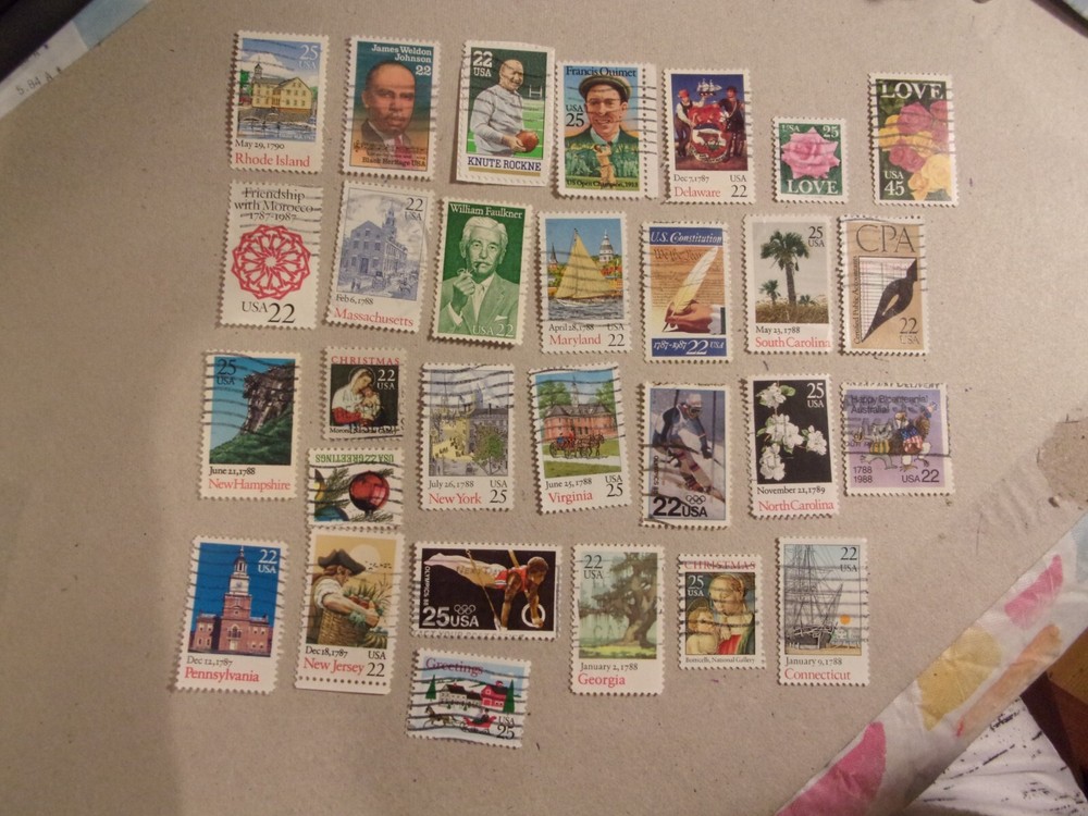 Usa Used 1987-88 Issues, 29 Different Stamps