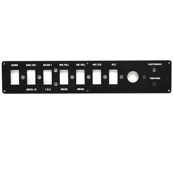 Boat Switch Panel Blank 7202588 | 2013 Ranger 184 Black Aluminum