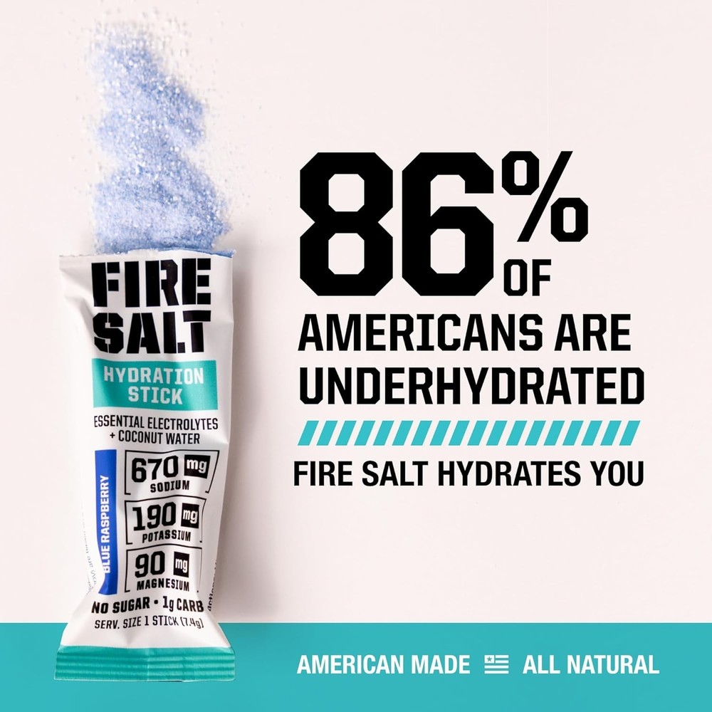 Fire Science Fire Salt Hydration Sticks, Electrolytes, Variety Pack, 32 Count