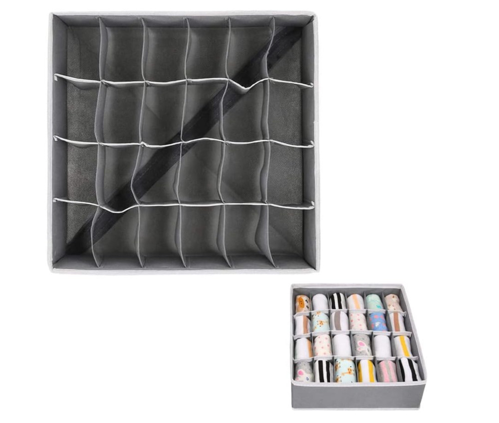 24 Cell Foldable Drawer Organizer Storage Collapsible Divider - FREE SHIPPING
