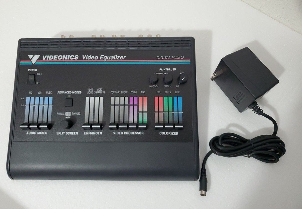 Videonics Video Equalizer Model VE-1 Processor Colorizer & Audio Mixer S-Video