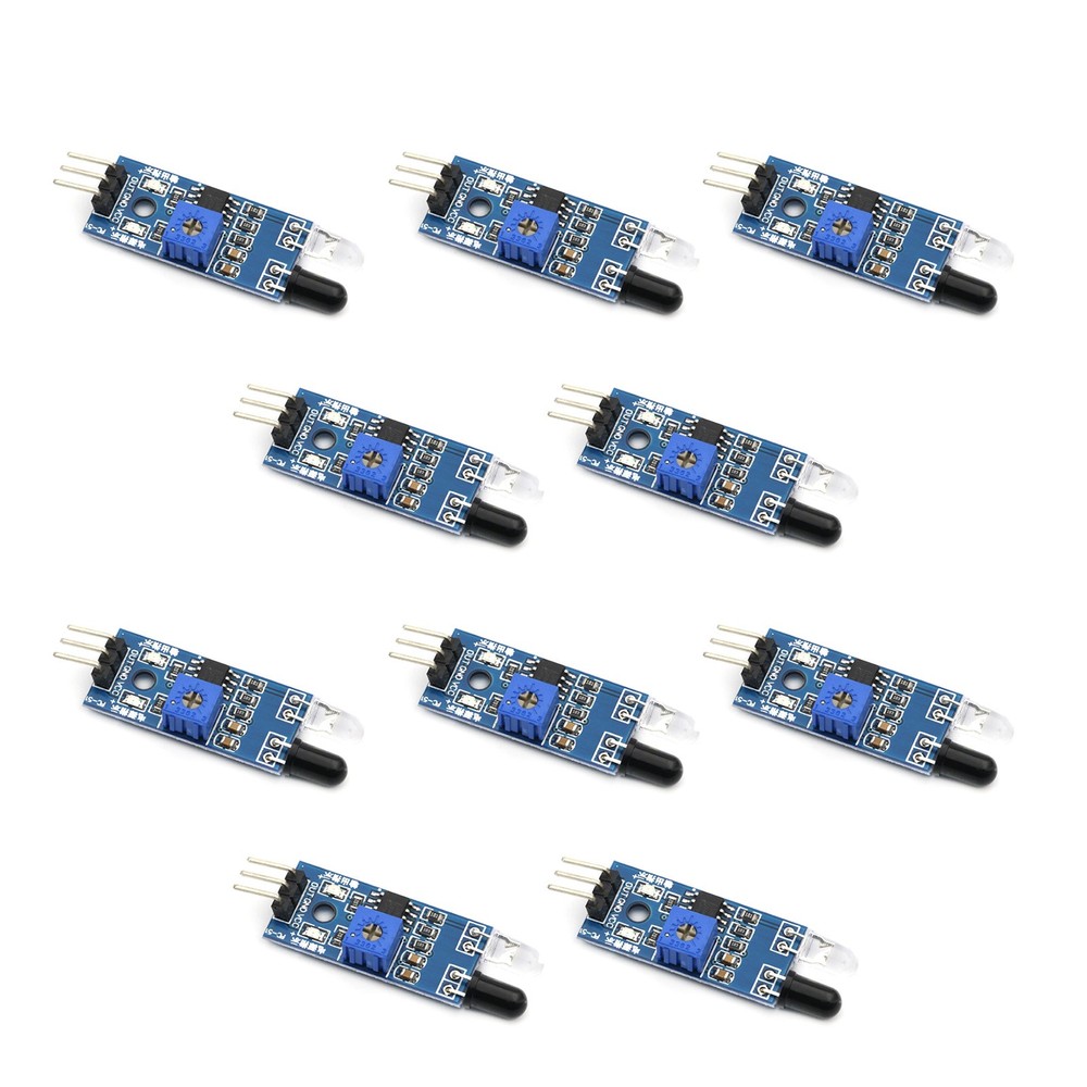 New 10PCS/Set Smart Car Robot IR Infrared Obstacle Avoidance Sensor Module